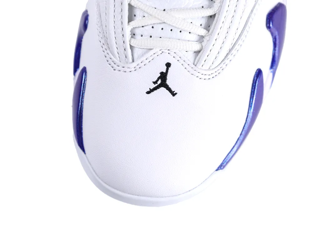 Jordan 14 Retro White Hyper Royal Top View