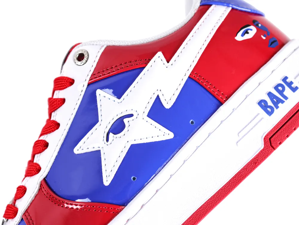 Side View of KidSuper x A BATHING APE BAPE STA USA Red