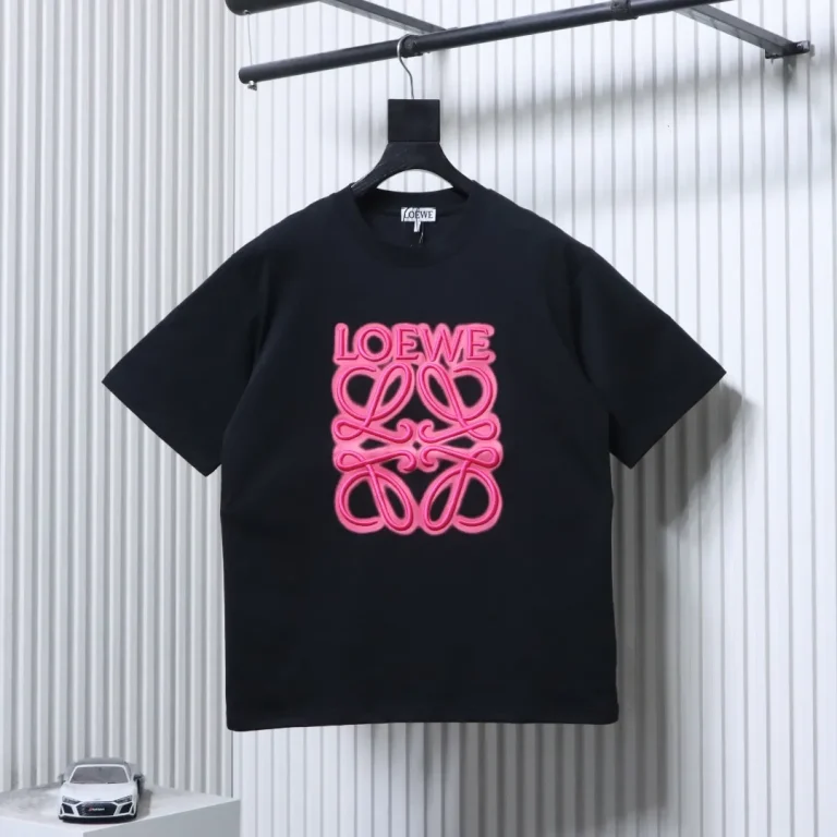 Neon Anagram Embroidered T-Shirt