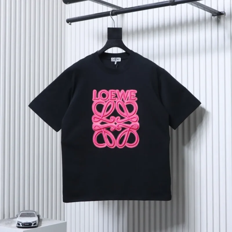 Neon Anagram Embroidered T-Shirt