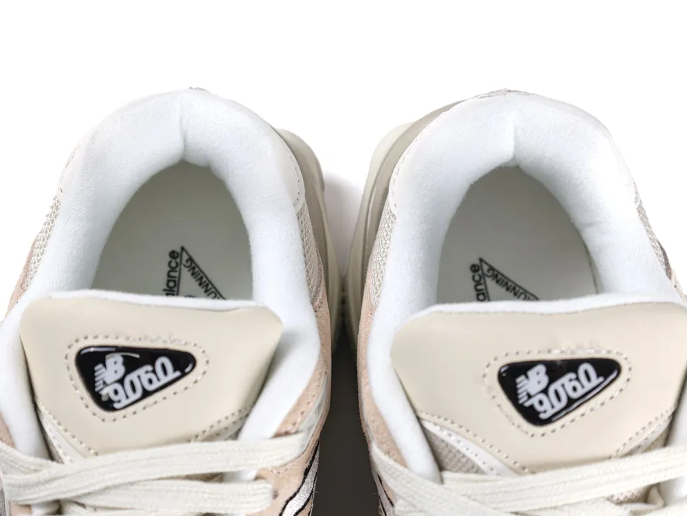 New Balance 9060 Sea Salt Leopard Print Tounge Details