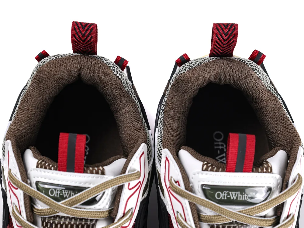 Off-White Be Right Back Sneakers Haute Red Black Mouth Details