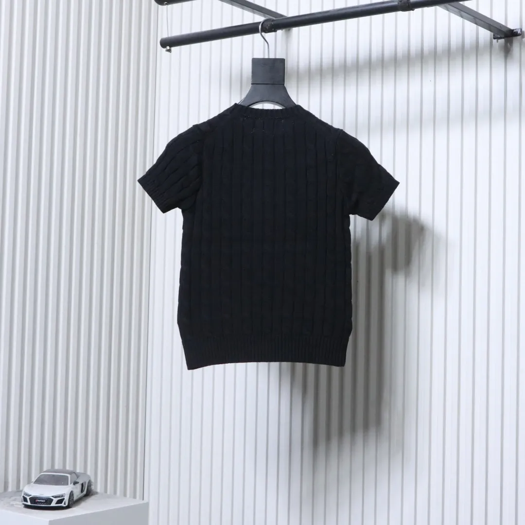 Back RL Cable Knit Pony Logo T-Shirt Color Black
