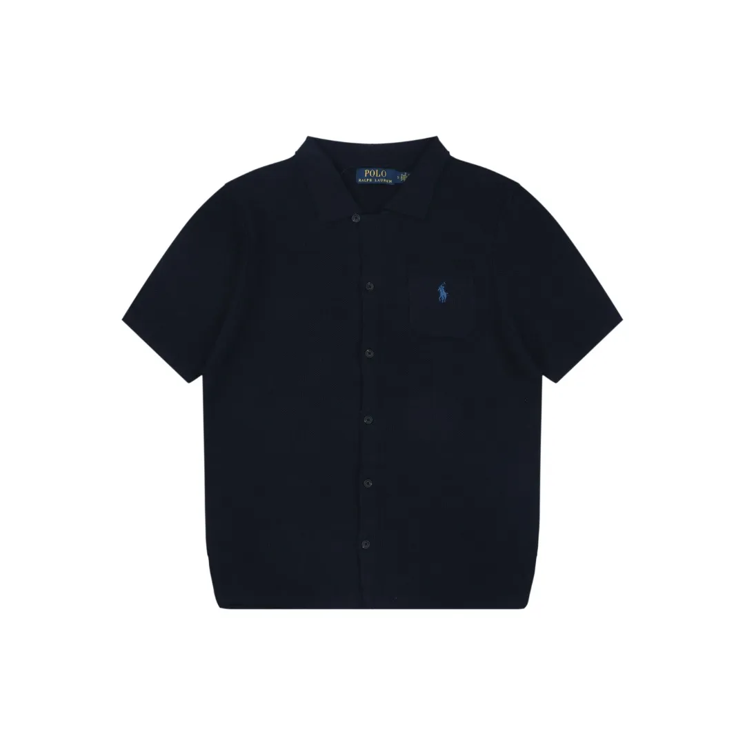 RL N3 Jacquard Pocket Knit T-Shirt