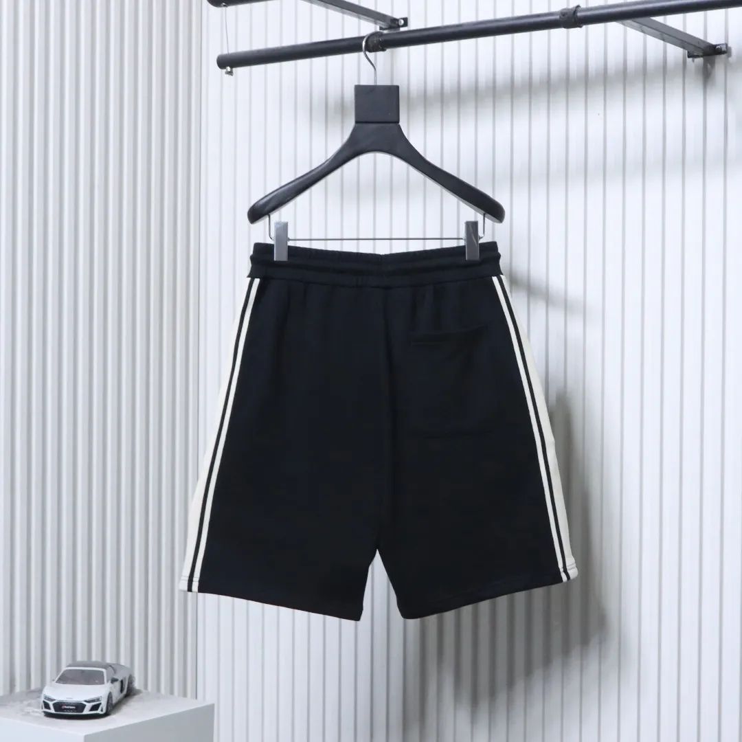 Back Ribbon Embroidered Logo Cotton Shorts