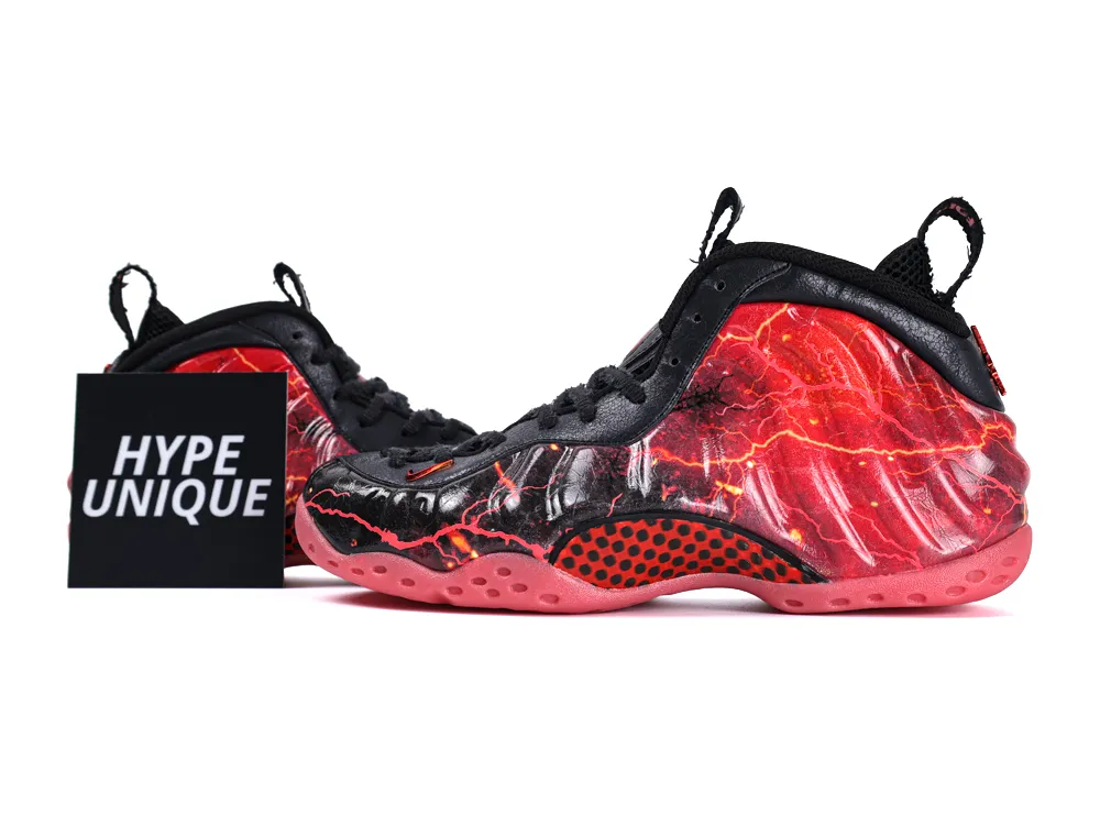 Stranger Things x Air Foamposite One Vecna Side Profile with Hypeunique Card