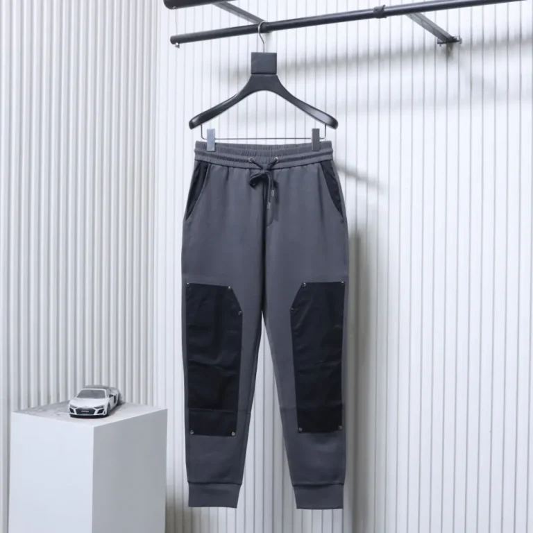 Studded Panel Casual Trousers
