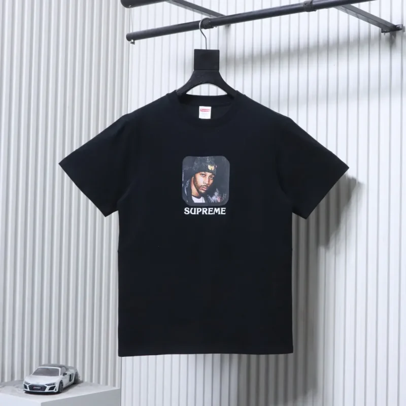 Sup Portrait Print Cotton T-Shirt