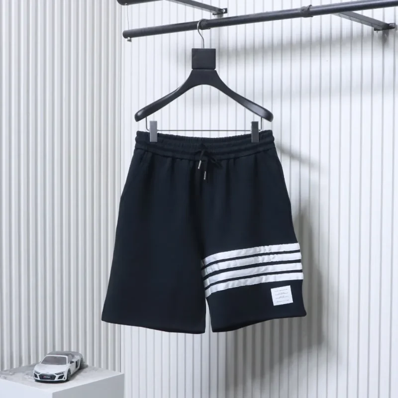 TB Four-Stripe Cotton Sweat Shorts