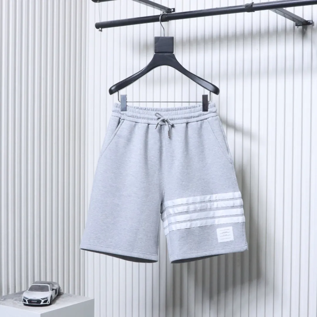 TB Four-Stripe Cotton Sweat Shorts