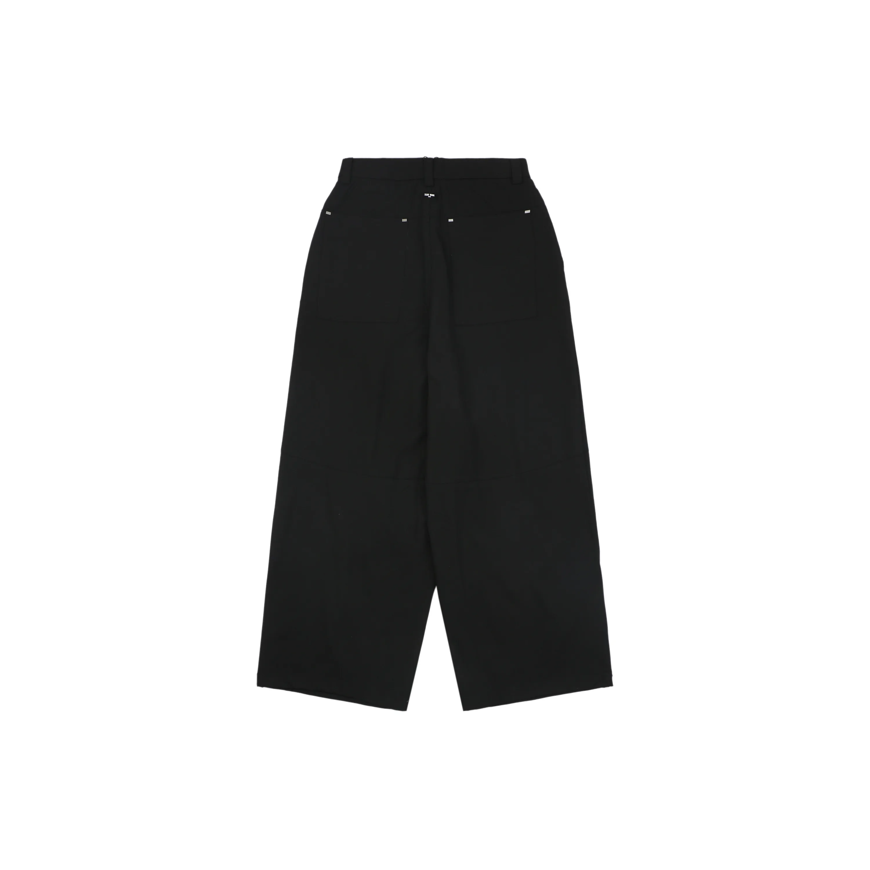 Back TW Wide Leg Square Buckle Casual Trousers