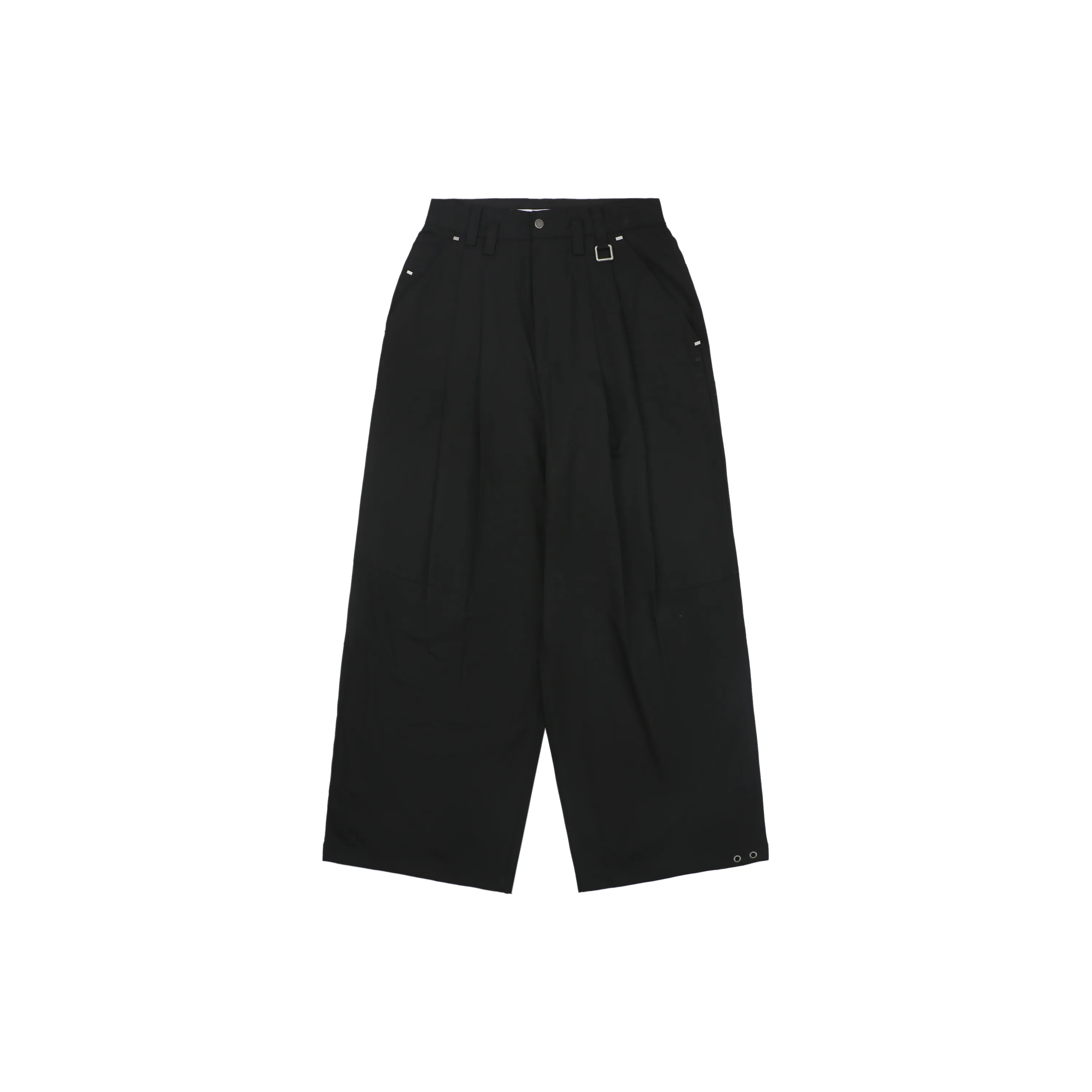 TW Wide Leg Square Buckle Casual Trousers