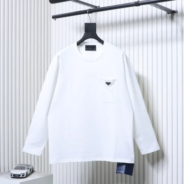 Triangle Logo Pocket Long Sleeve Shirt