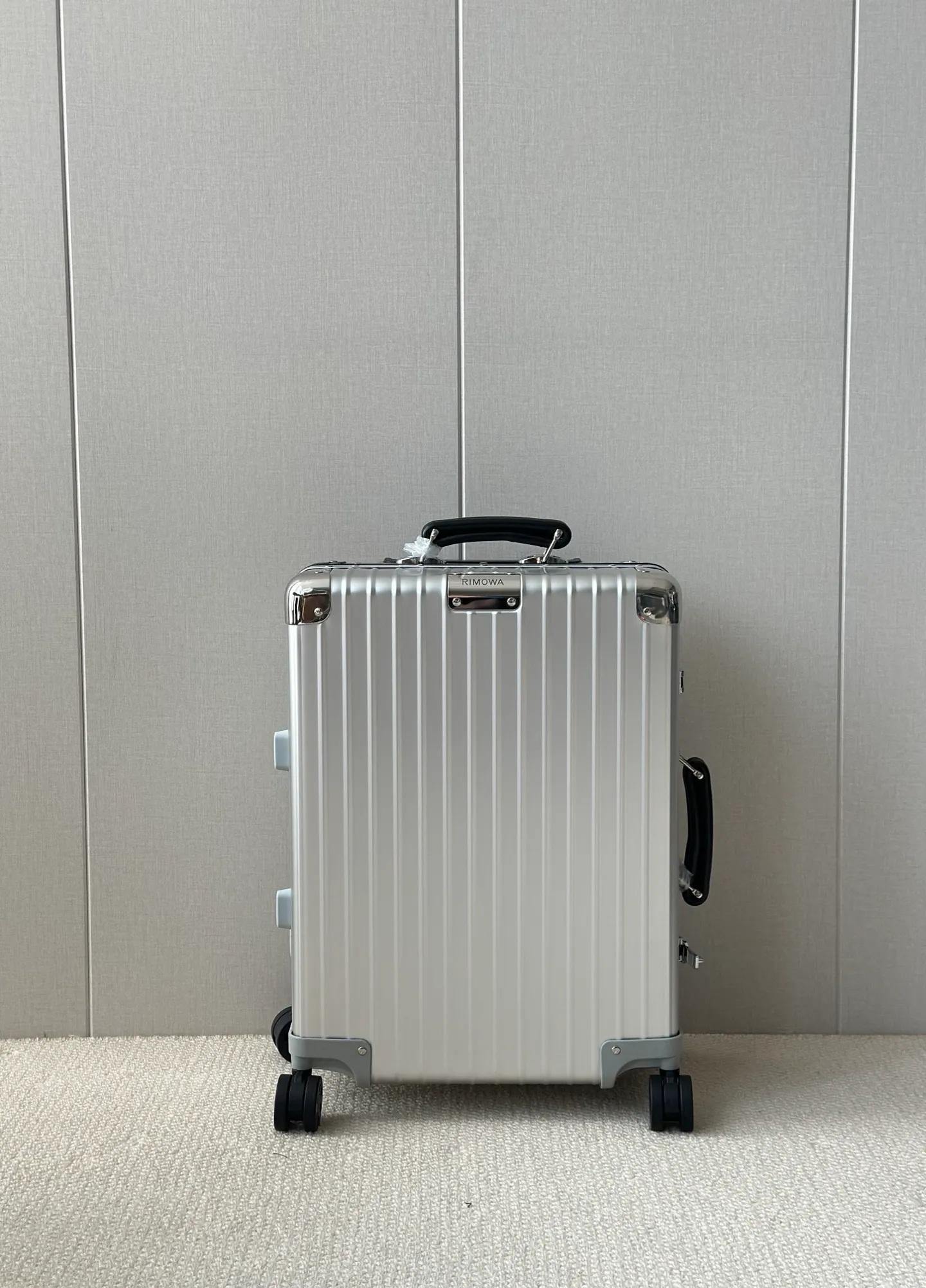 973 Retro Silver Aluminum Carry-On Suitcase