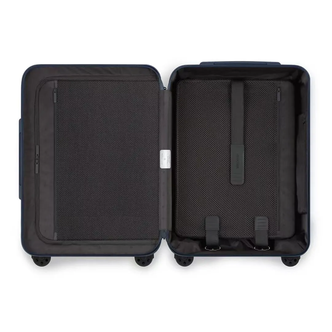 Aluminum Carry-On Suitcase with TSA Lock Interior View