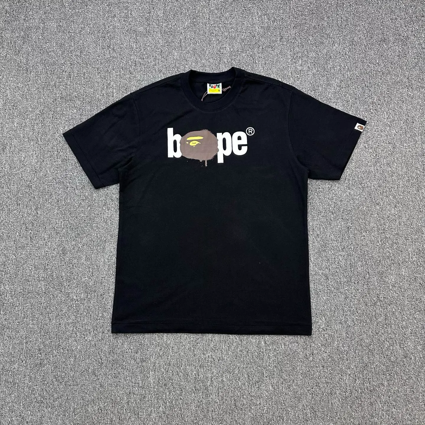 BAPE American Trend Ape Head Chest Print T-Shirt