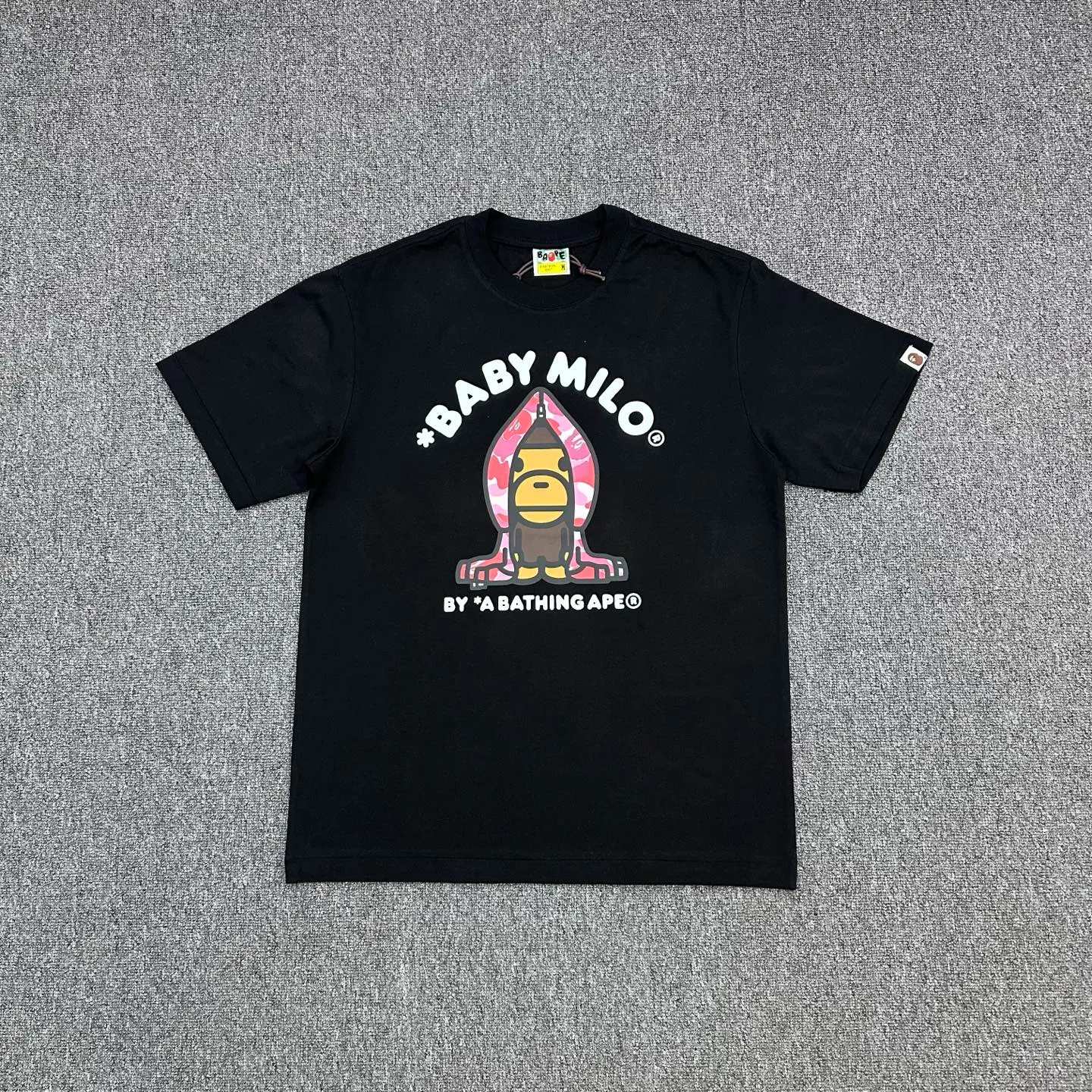 BAPE Cartoon Ape Red Camouflage T-Shirt