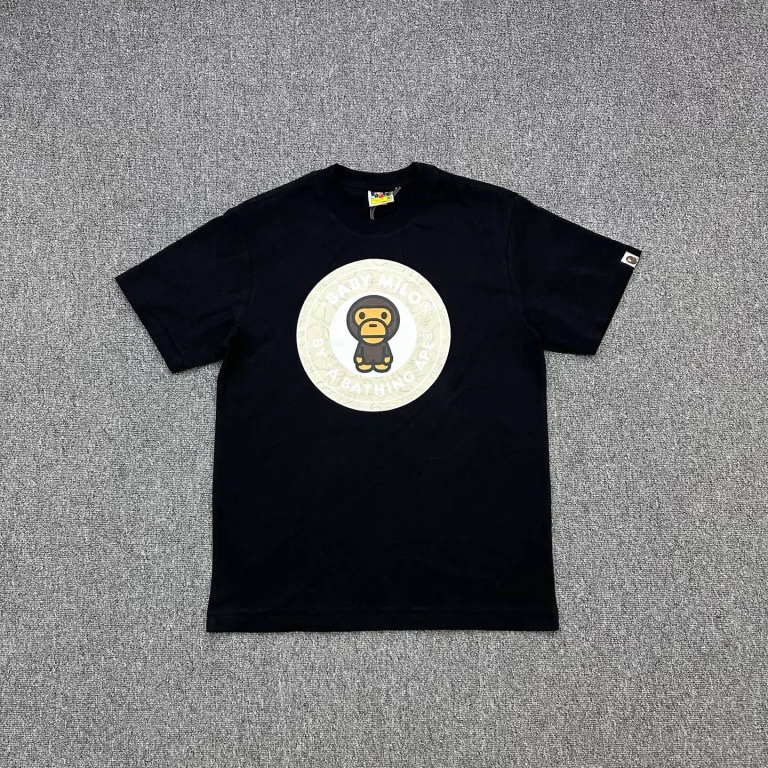 BAPE Round Logo Print T-Shirt