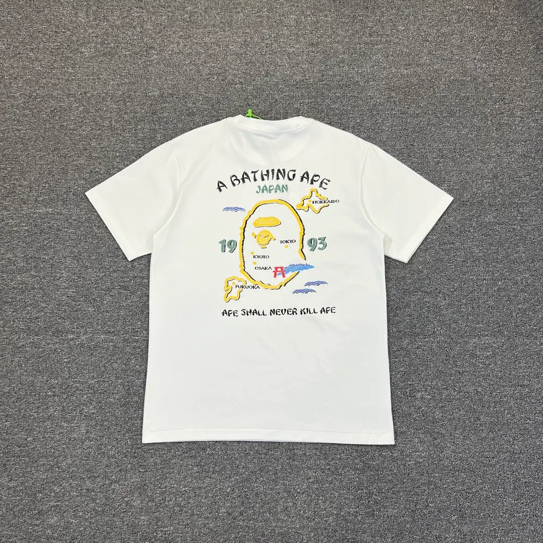 Back BAPE Souvenir Yokosuka Ape Head Graphic Cotton T-Shirt
