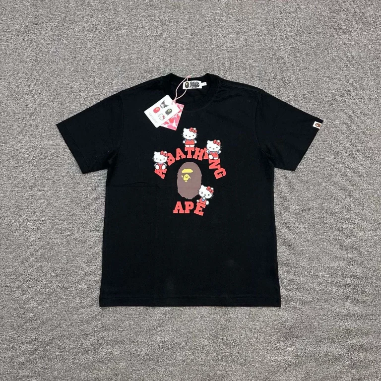 BAPE x Sanrio Hello Kitty Ape Head Graphic Cotton T-Shirt