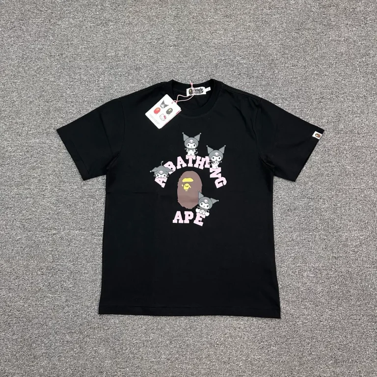 BAPE x Sanrio Kuromi Ape Head Graphic Cotton T-Shirt