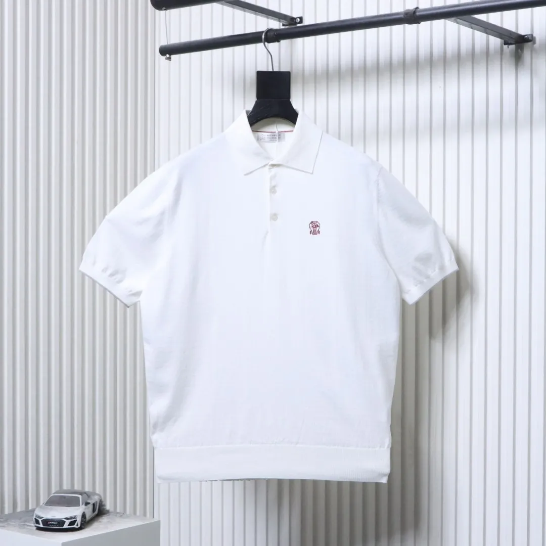 BC Embroidered Ribbed Polo T-Shirt