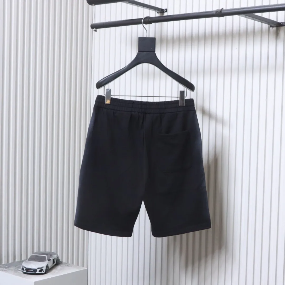 Back BLCG Airbrushed Logo Embroidered Shorts