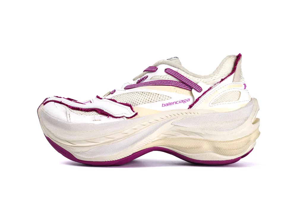 BLCG Jet Sneakers Eggshell Strawberry Pink Chunky Left Side View