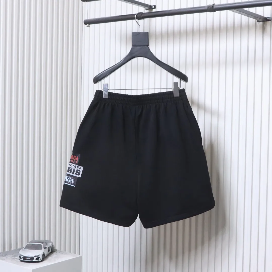 Back BLCG Layered Logo Print Shorts