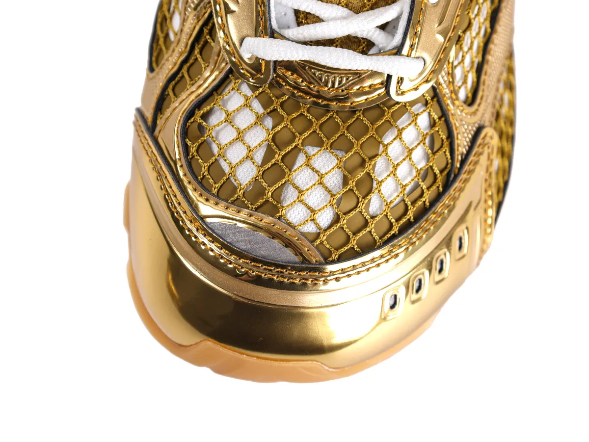 BV Orbit Sneakers Gold White Top View