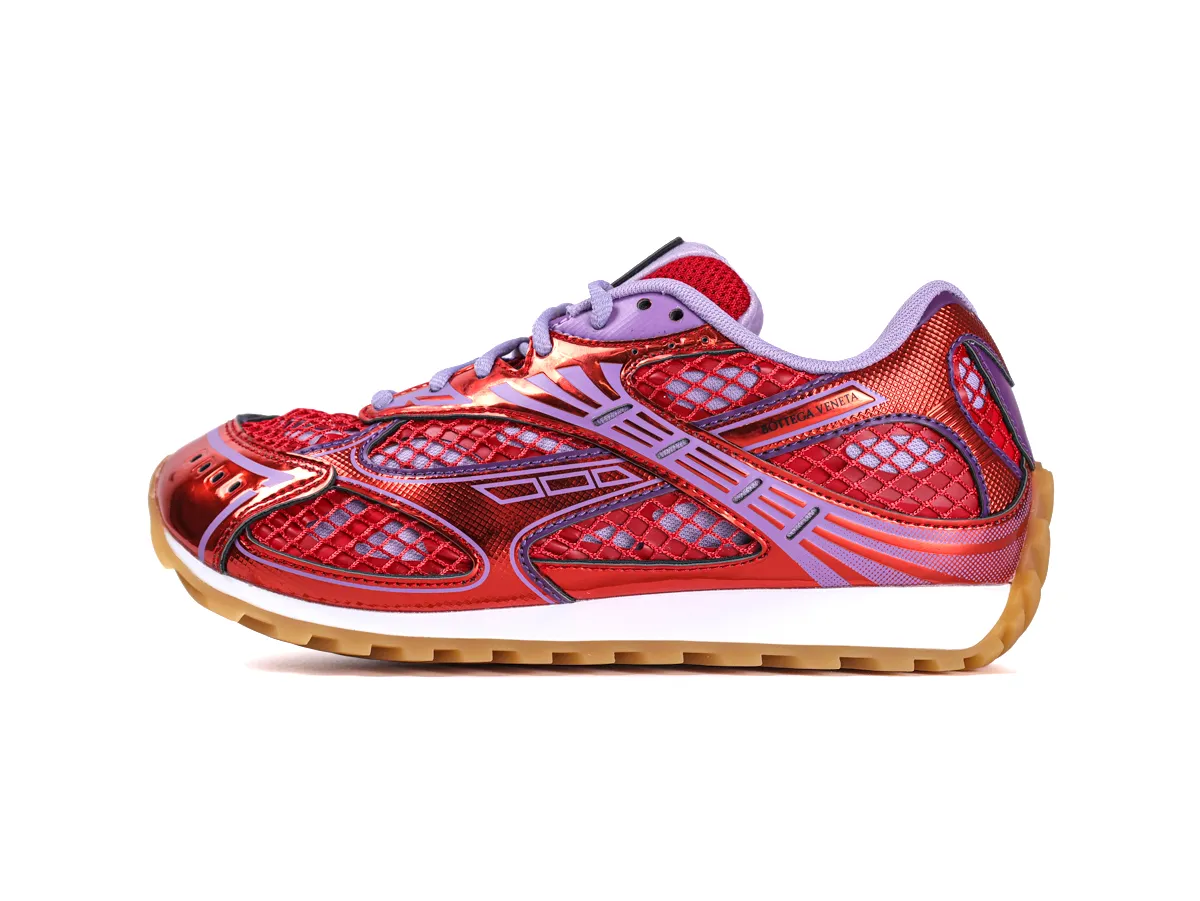BV Orbit Sneakers Metallic Red Wisteria Left Side View