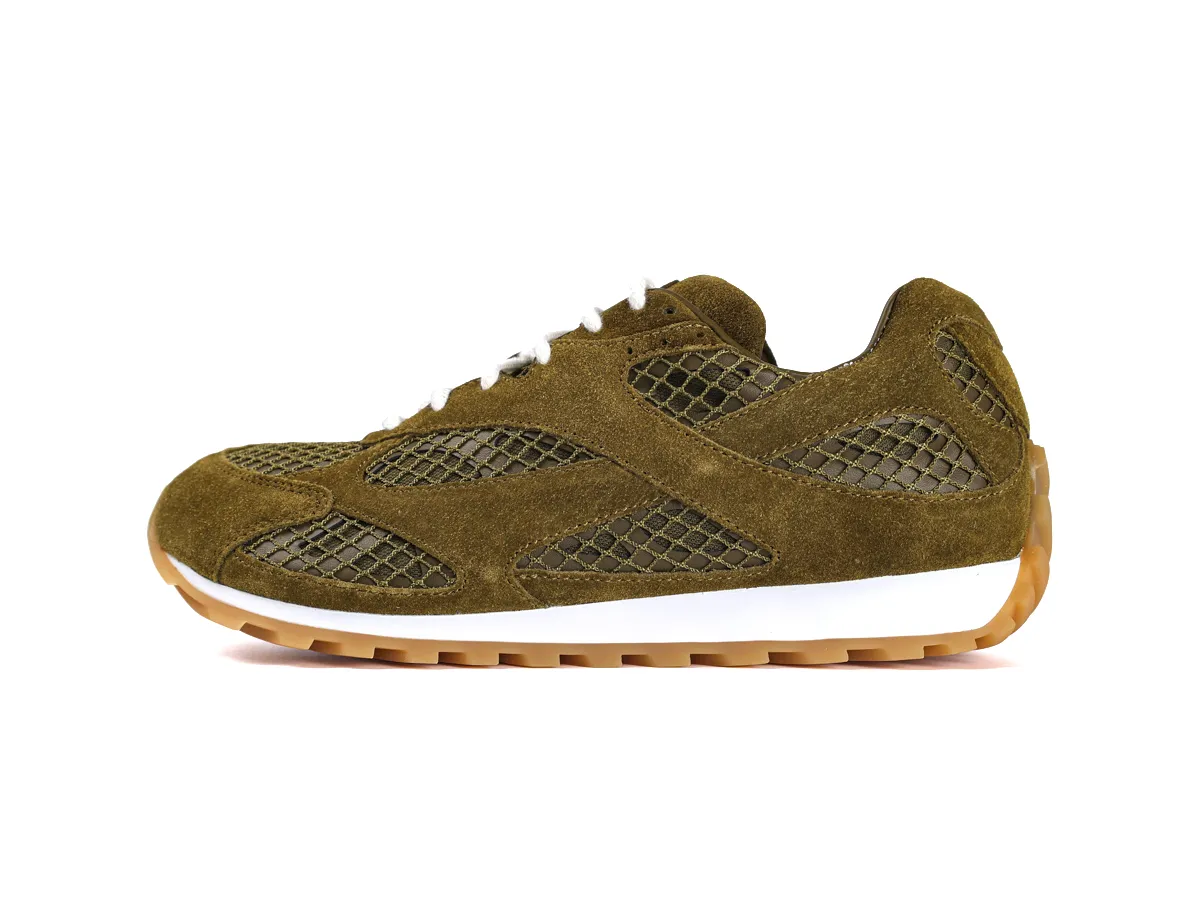 BV Orbit Sneakers Olive Oil Left Side View