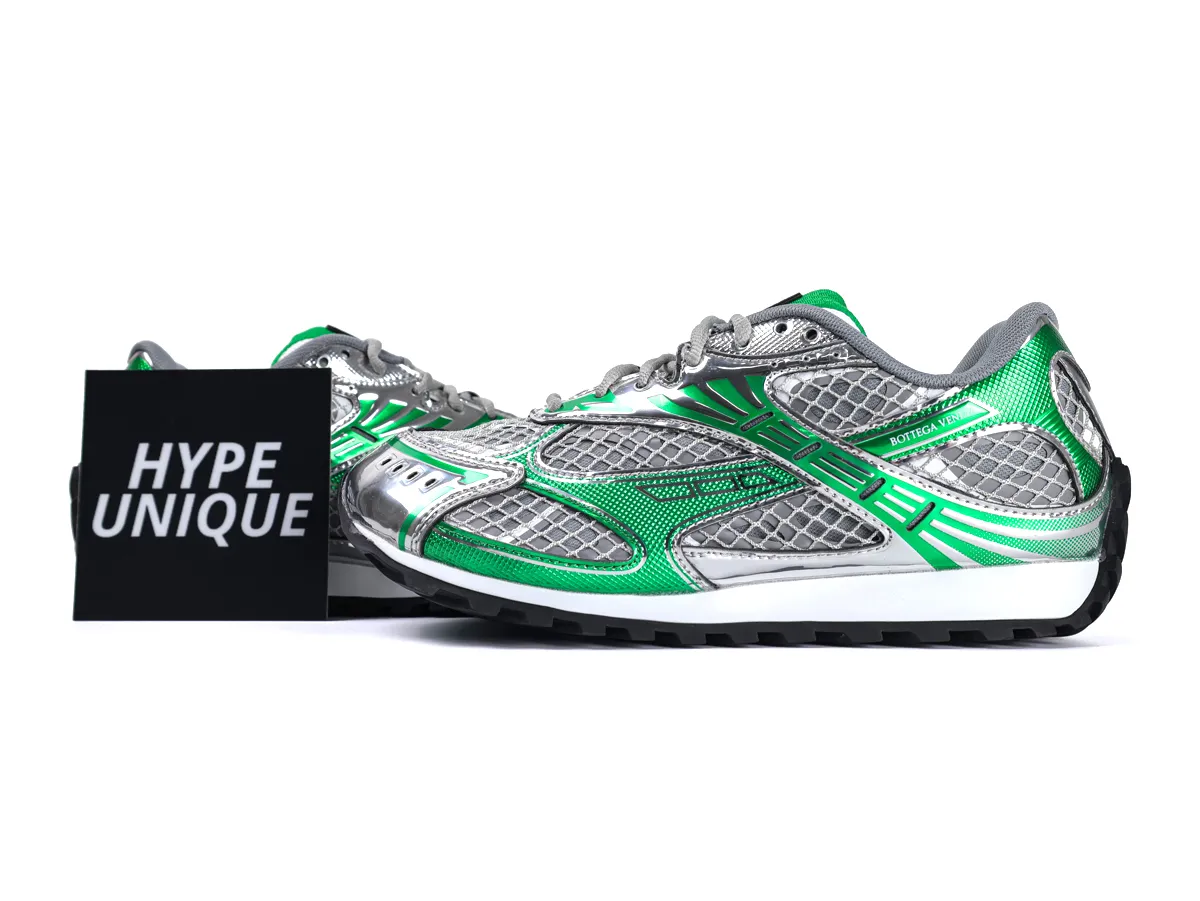 BV Orbit Sneakers Silver Parakeet Side Profile