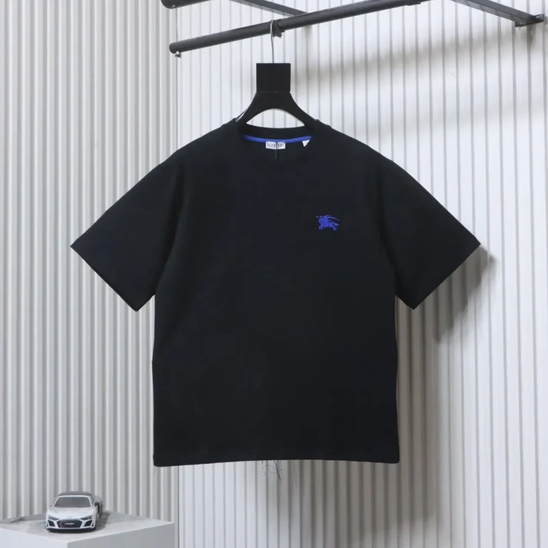 Blue Equestrian Knight Embroidered Logo T-Shirt
