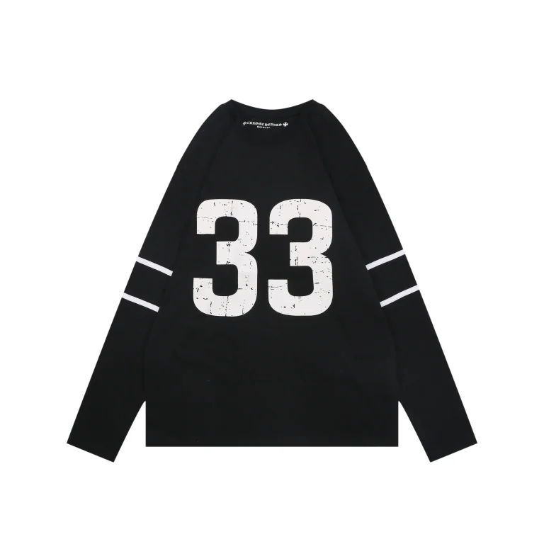 CH 33 Sanskrit Cross Print Long-Sleeve Shirt