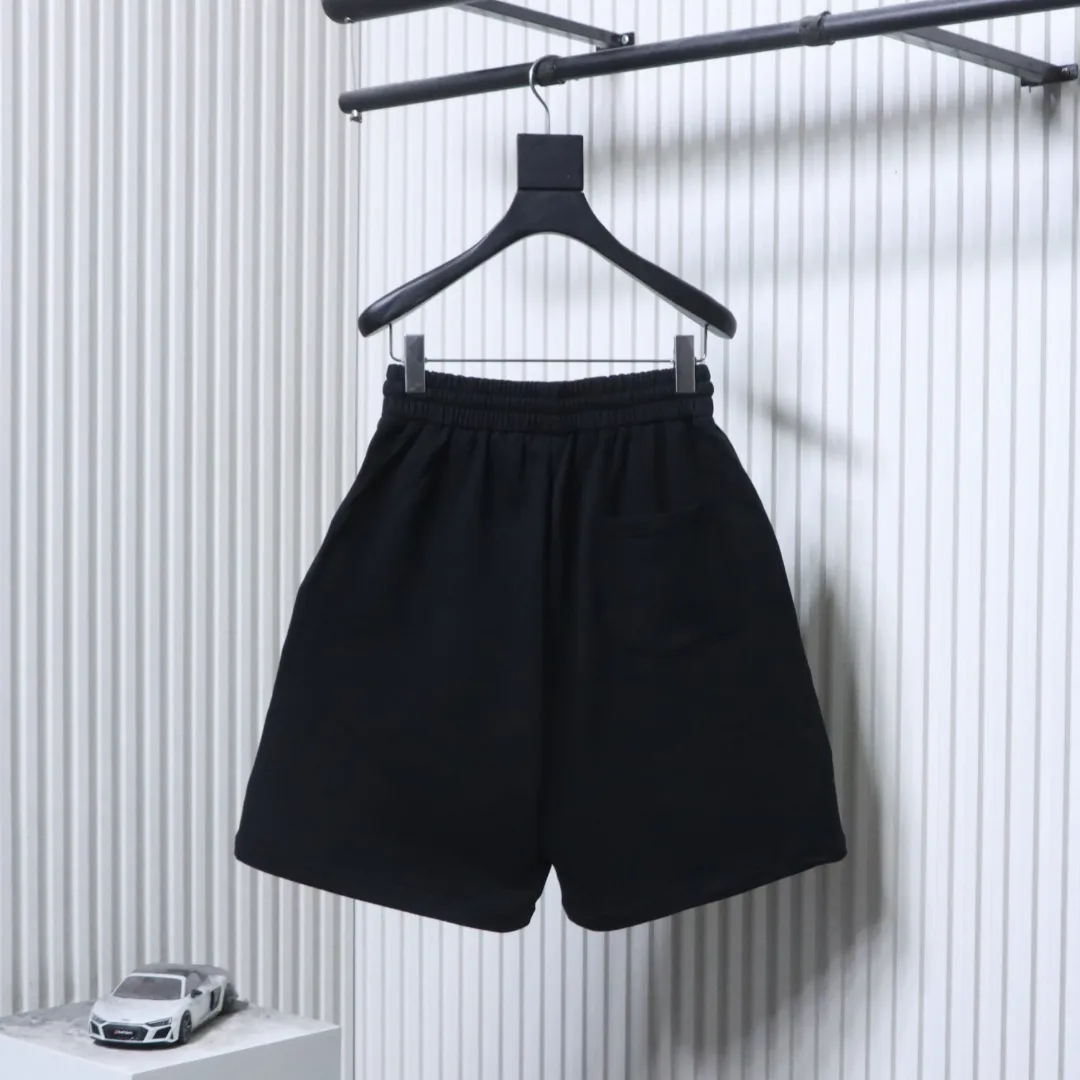 Back CH Appliqué Cross Embroidery Shorts