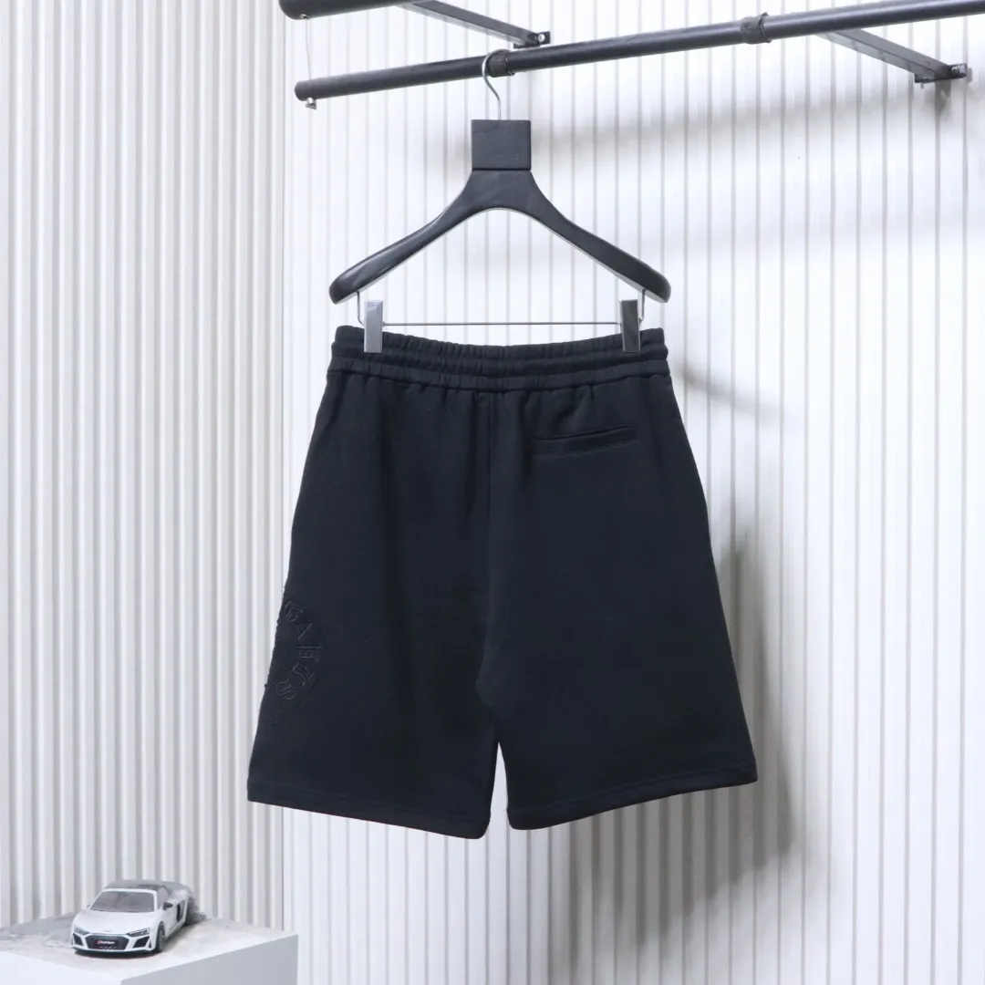 Back CH Appliqué Horseshoe Embroidered Shorts