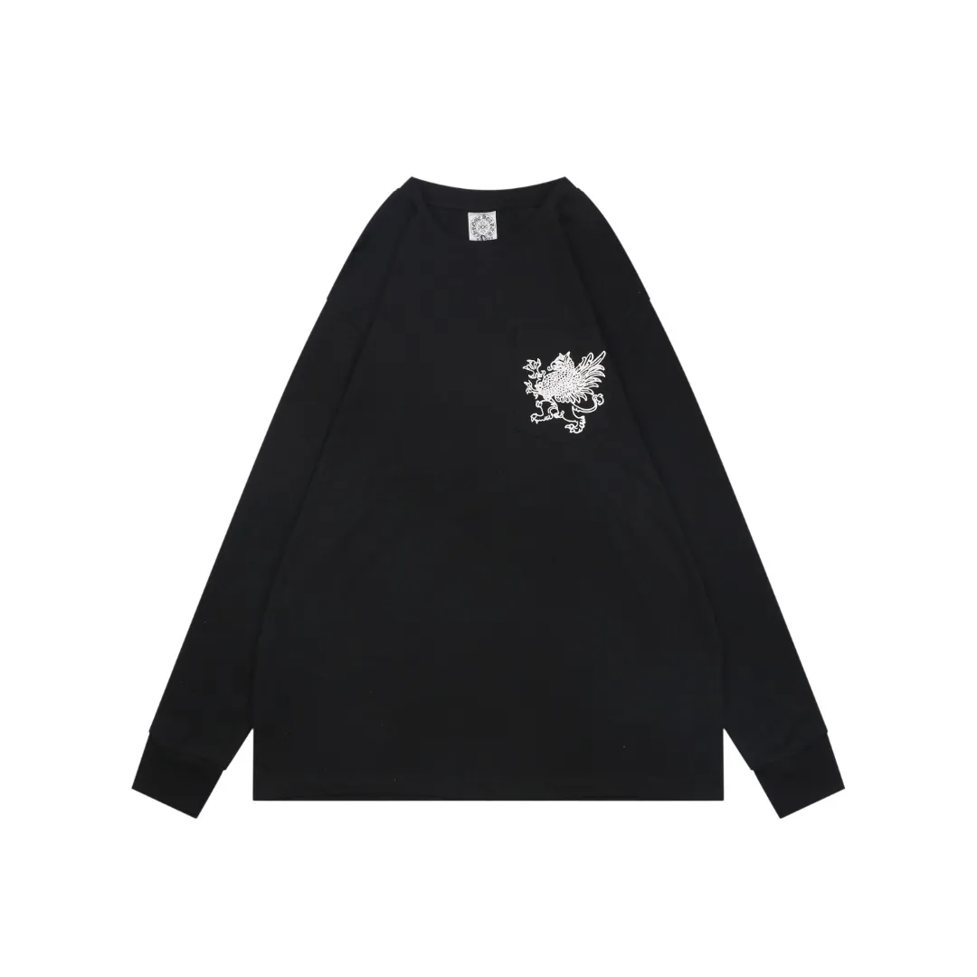 CH Griffin Sanskrit Print Long Sleeve T-Shirt