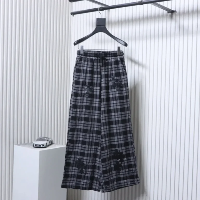 CH Linen Plaid Pants