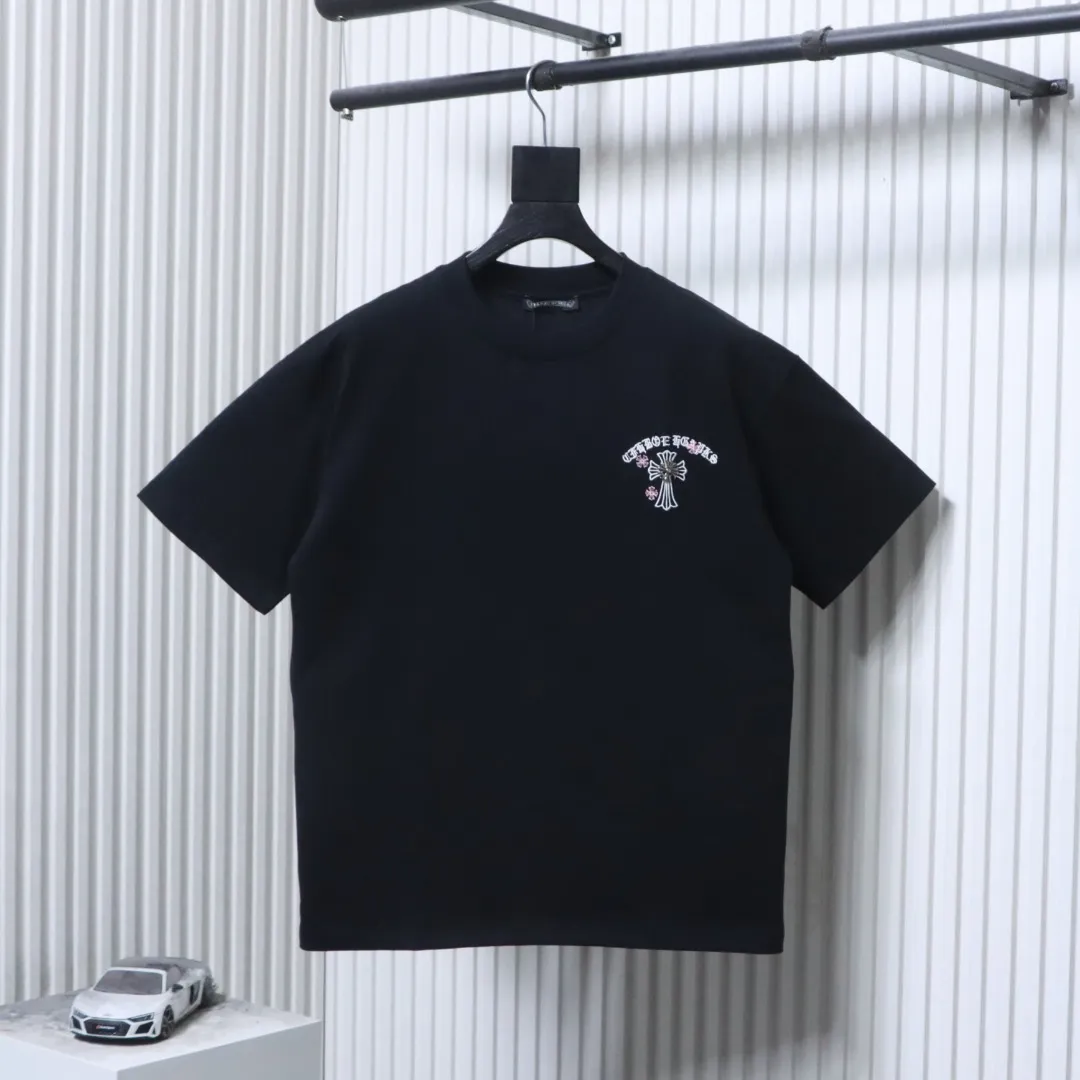 CH Sanskrit Cross Embroidered T-Shirt