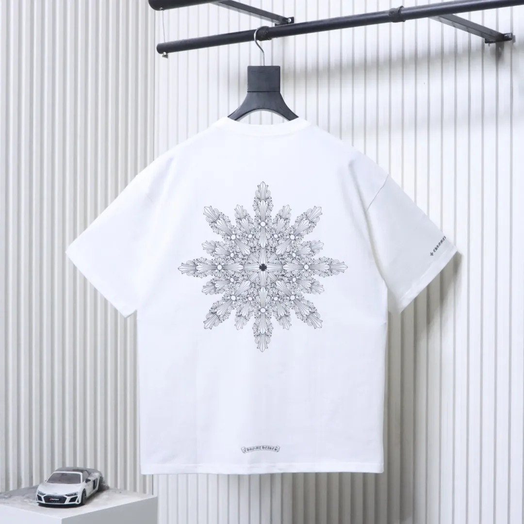 CH Snowflake Cross Back Print T-Shirt