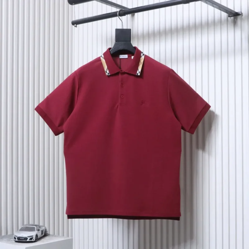 Check-Trim War Horse Embroidered Polo T-Shirt