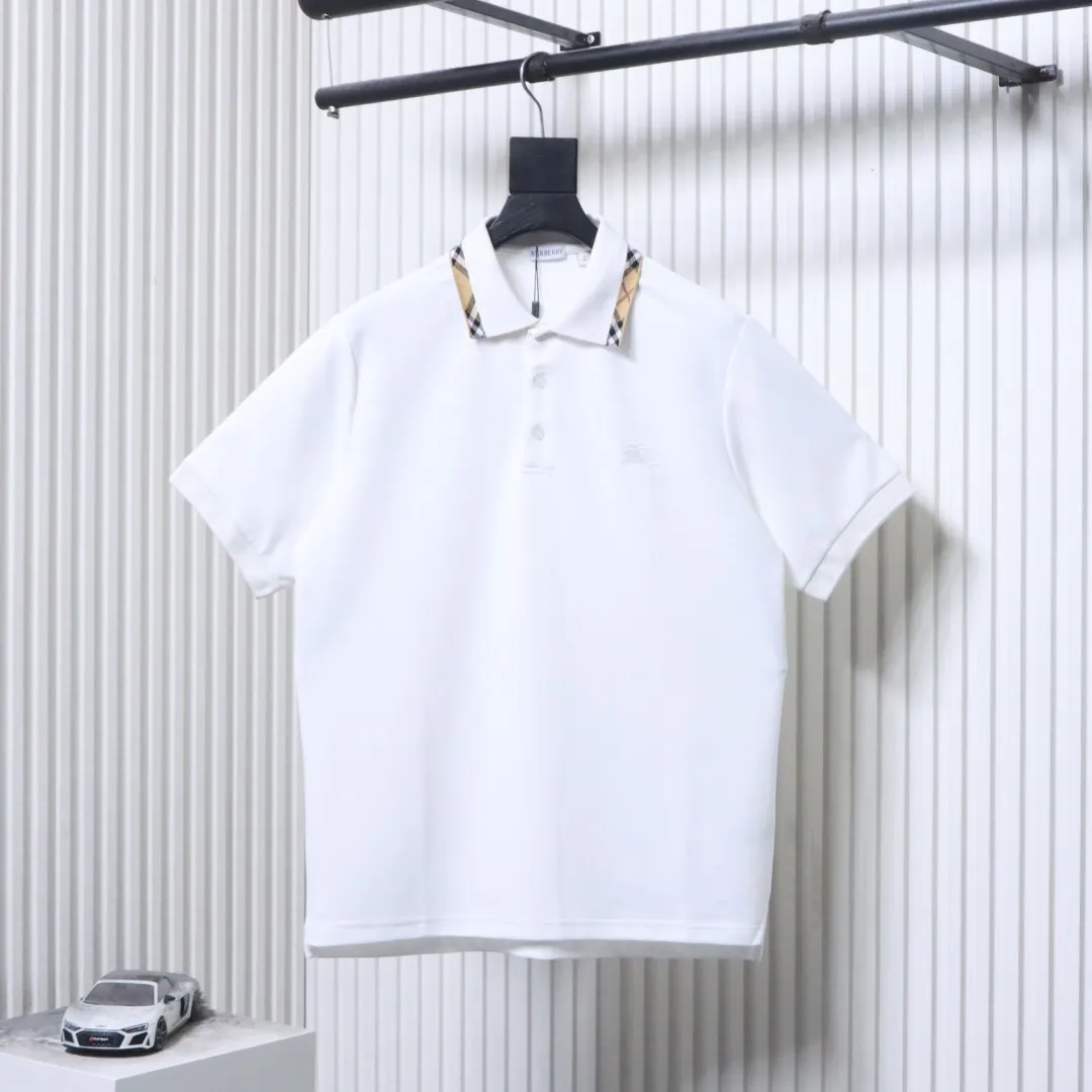 Check-Trim War Horse Embroidered Polo T-Shirt
