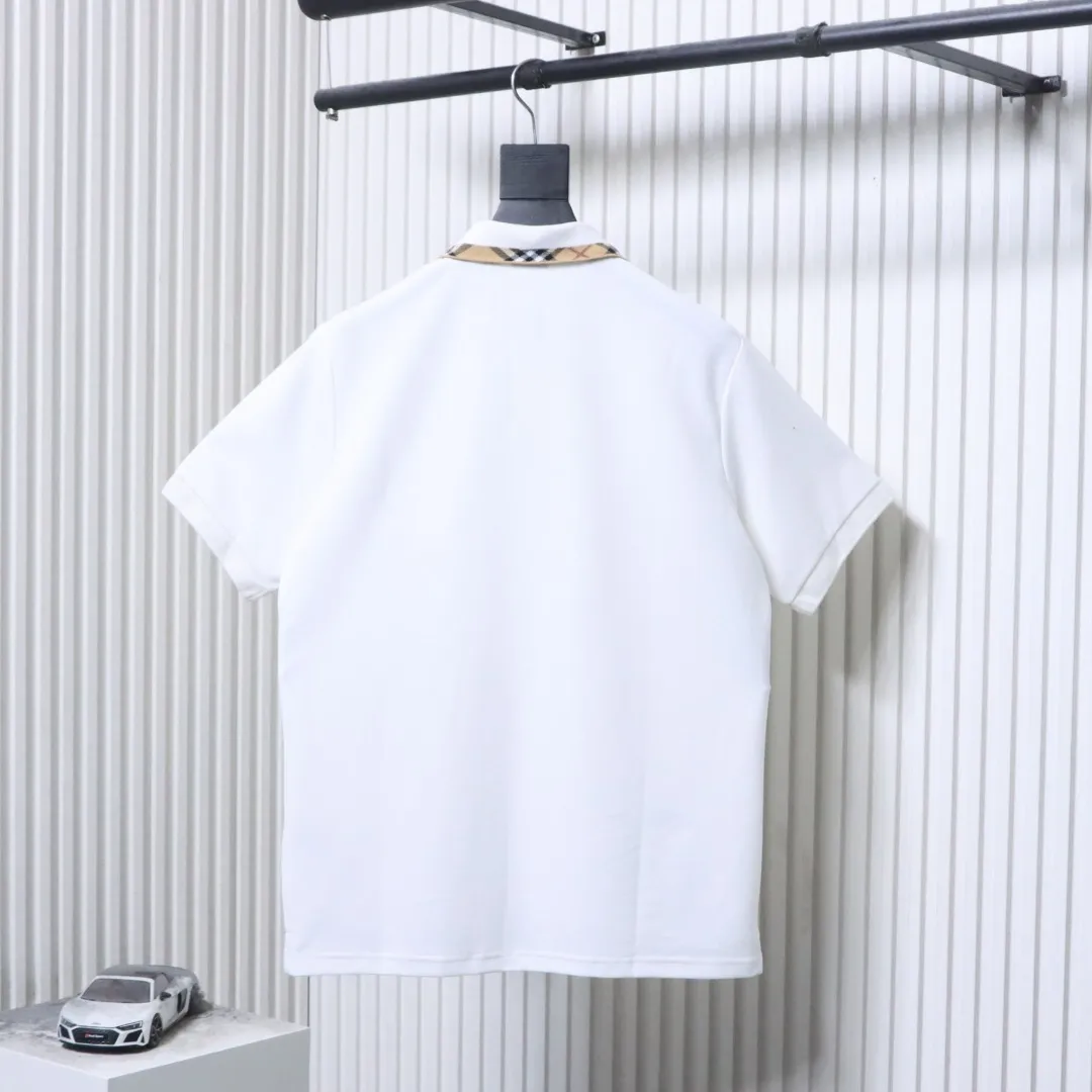 Back Check-Trim War Horse Embroidered Polo T-Shirt