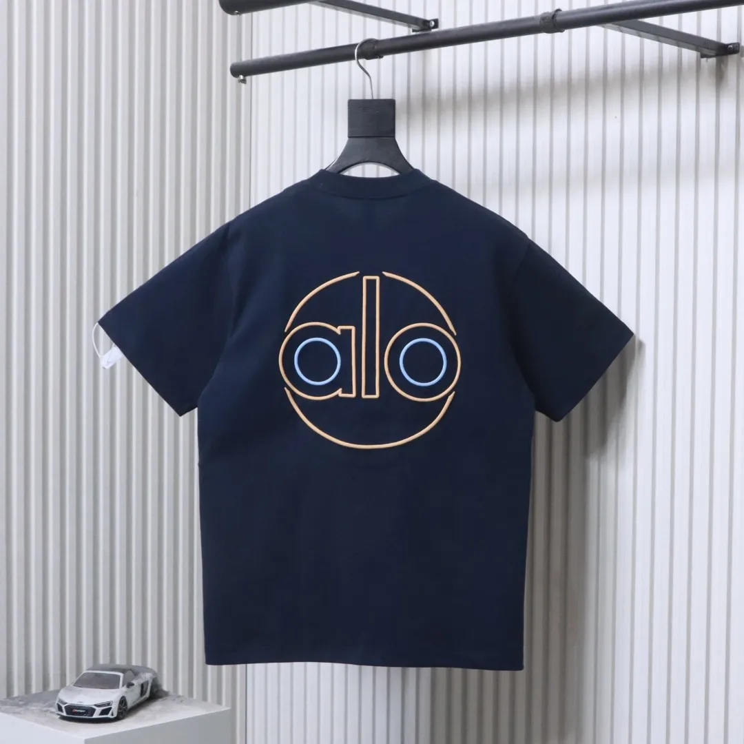 Back Color-Blocked Double-Sided Embroidered Logo T-Shirt