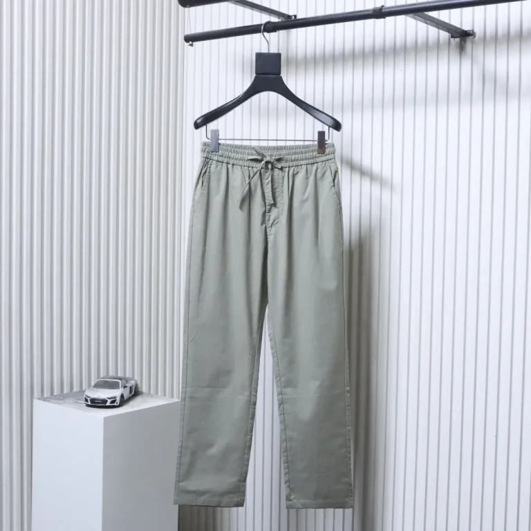 Cotton-Linen Blend Straight Leg Pants