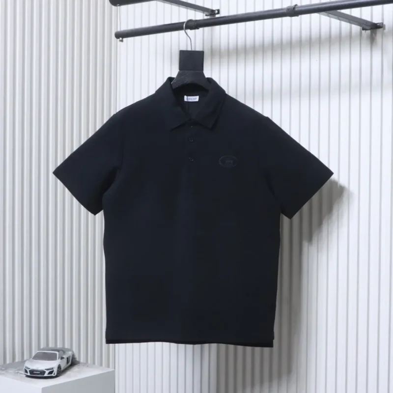 Dark Embossed Badge Polo T-Shirt