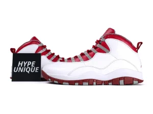 Jordan 10 Retro Red Steel Side Profile