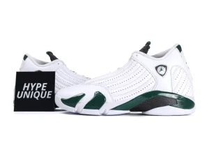 Jordan 14 Retro Forest Green Side Profile