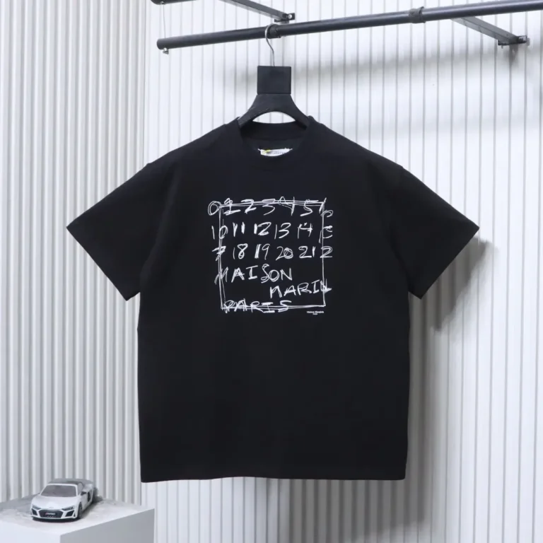 MM Number & Letter Print T-Shirt